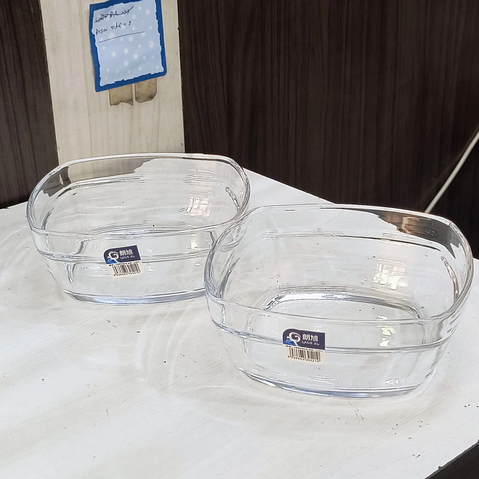 AM3737 Shine Max The Precious Series Square 1150ml Glass Bowl Set of 2 (SMB2015)-LXW132-4 - Image 10
