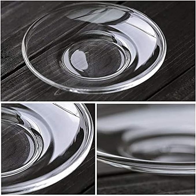 AM3741 Saucer Round Glass Plates Set Of 6 (LXP7012) - Image 7