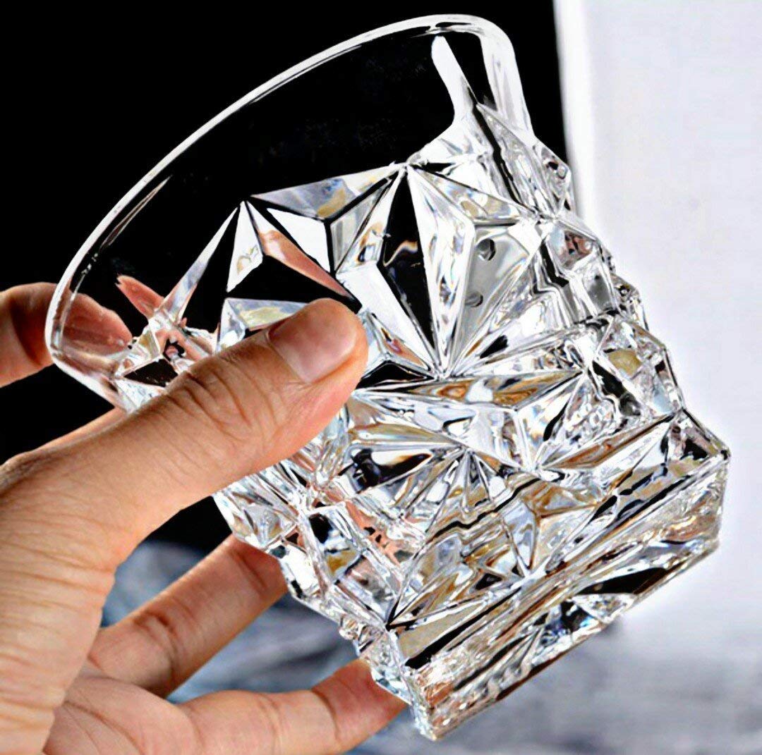 AM3750 Diamond Crystal Cut Whiskey Glasses Set of 6 Pcs - Image 6