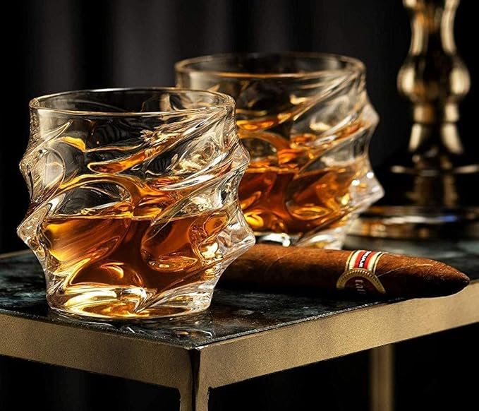 AM3751 Inovique Everest Square Crystal Whiskey Glasses Set of 6 Pcs (LXZS0617) - Image 3