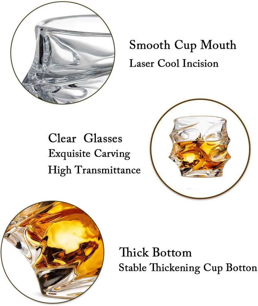 AM3751 Inovique Everest Square Crystal Whiskey Glasses Set of 6 Pcs (LXZS0617) - Image 8