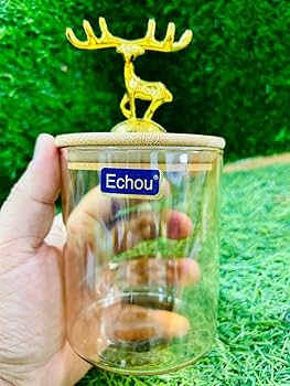 AM3753 Shine Max Glass Jar with Airtight Bamboo Deer Lid 830ml 1 Pcs (SMBJ203L1) - Image 4