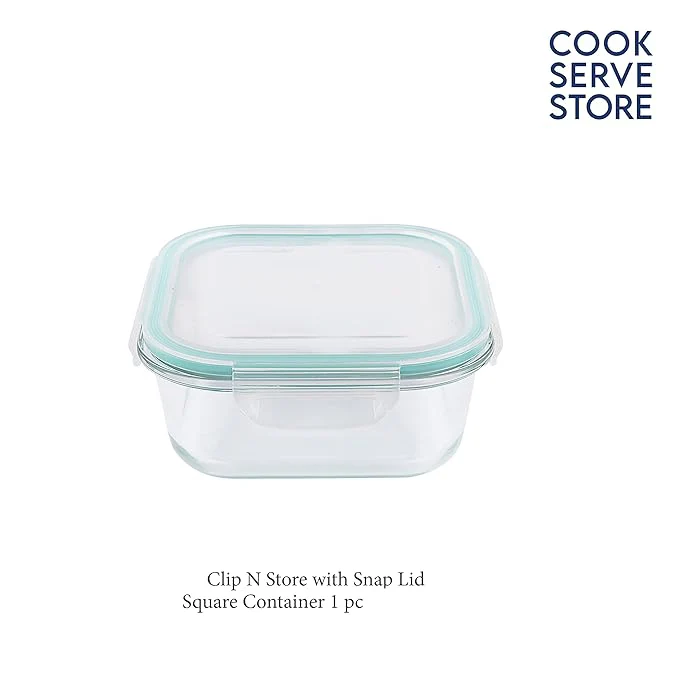 AM3759 Red Apple Square 400ml Food Container Set of 1 Pcs (RA4001) - Image 2