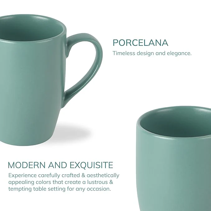 AM3766 CELLO Tierra Large Color Matt Panache Mug 230ml Set of 2 (Multicolour) - Image 4