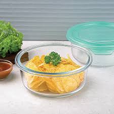 AM3773 Baleno Round Glass Container with Plastic Lid 1 Pcs - Image 5