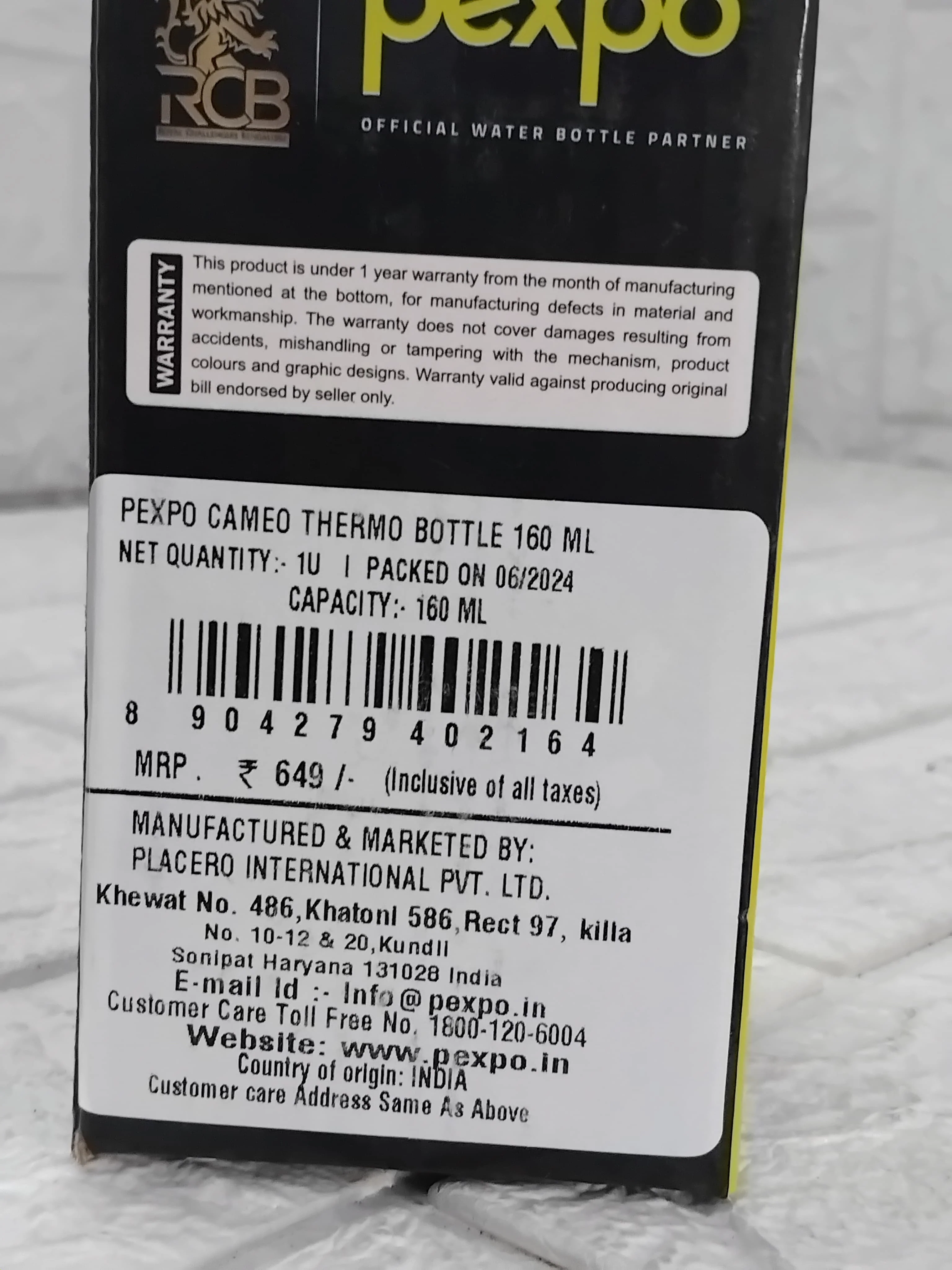 AM3777 Pexpo Cameo Thermo Bottel  160ml - Image 14