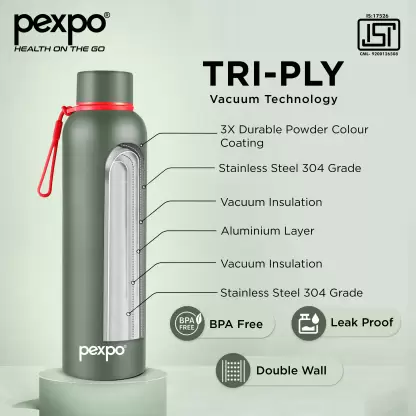 AM3792 Pexpo Bravo Stainless Steel Water Bottle 700 - Image 5