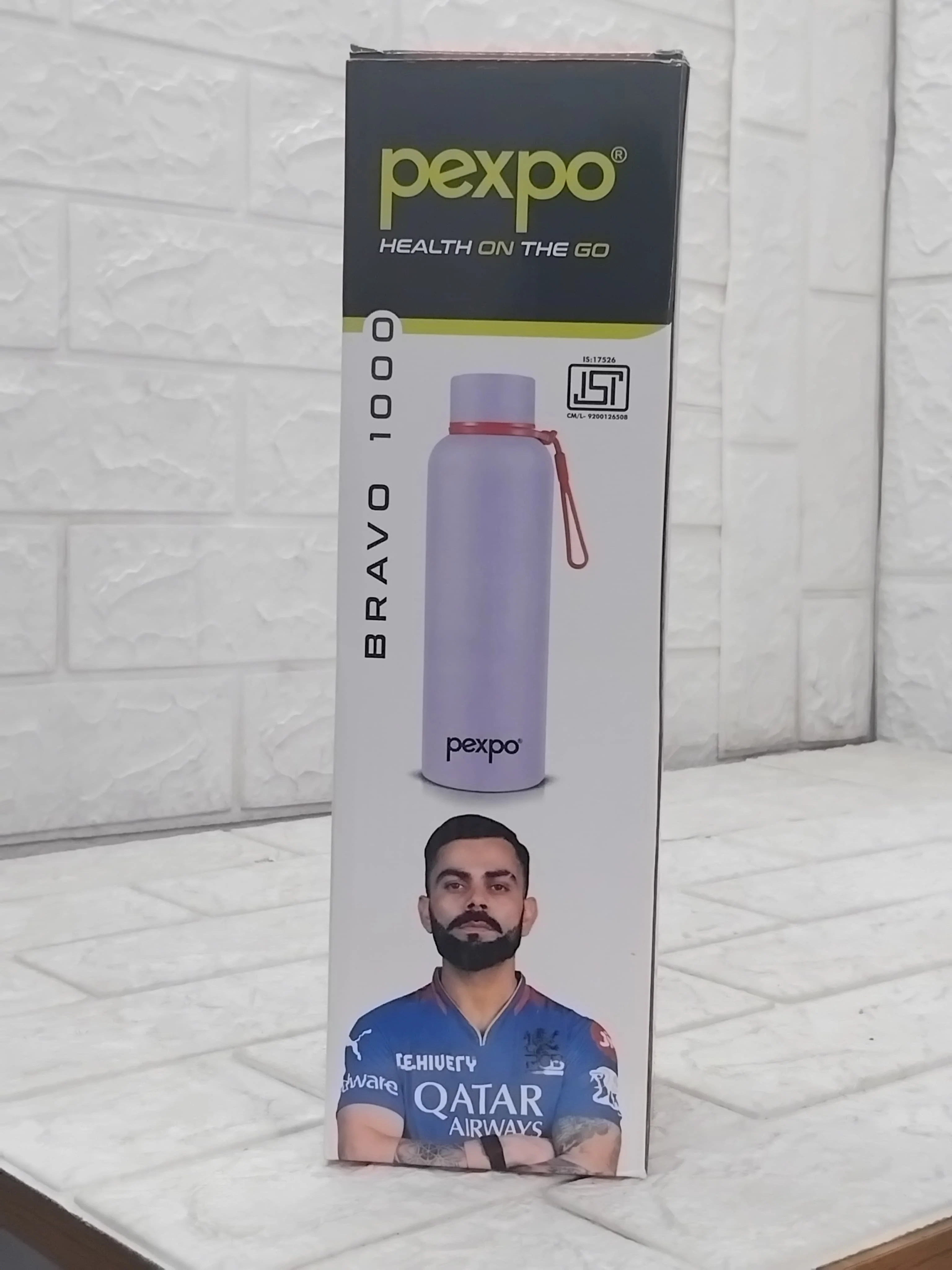 AM3793 Pexpo Bravo Stainless Steel Water Bottle 1000 - Image 10