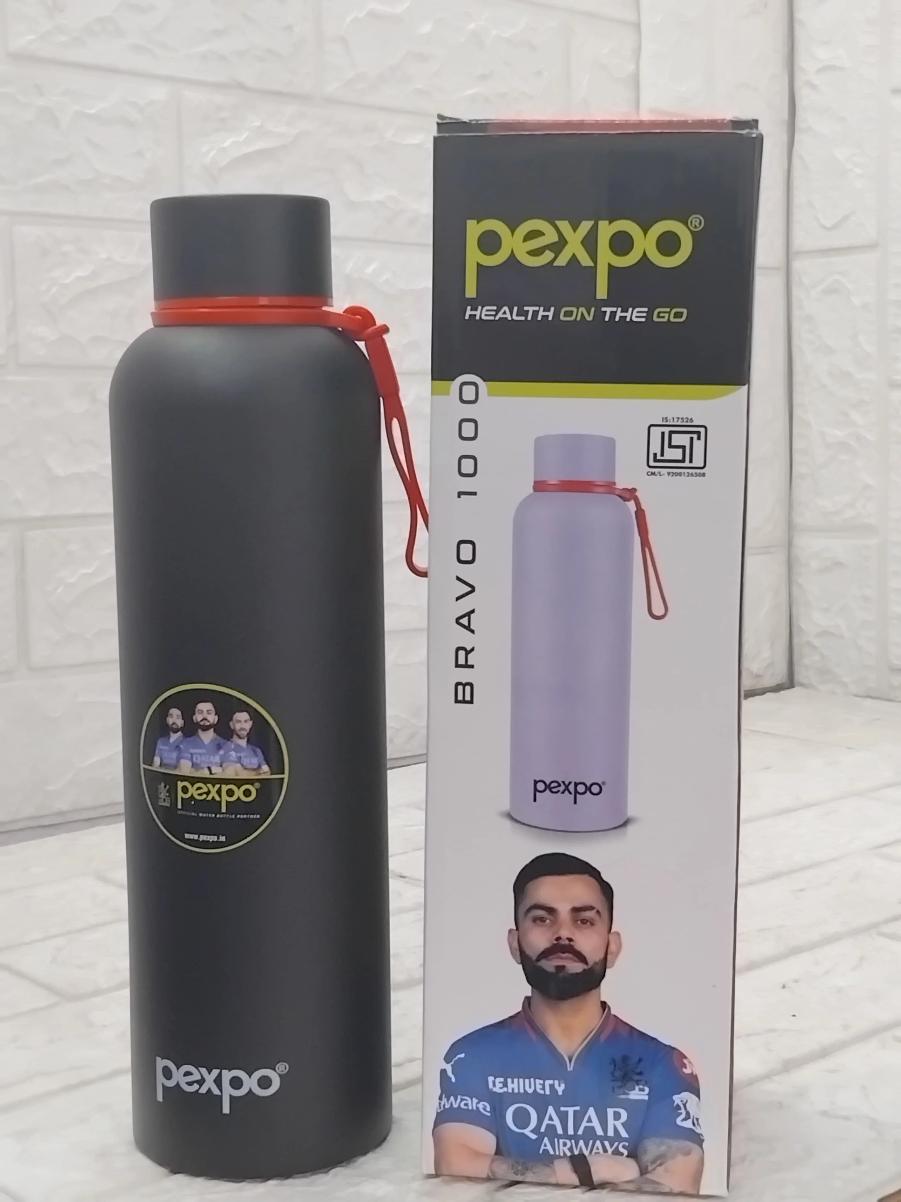AM3793 Pexpo Bravo Stainless Steel Water Bottle 1000 - Image 11