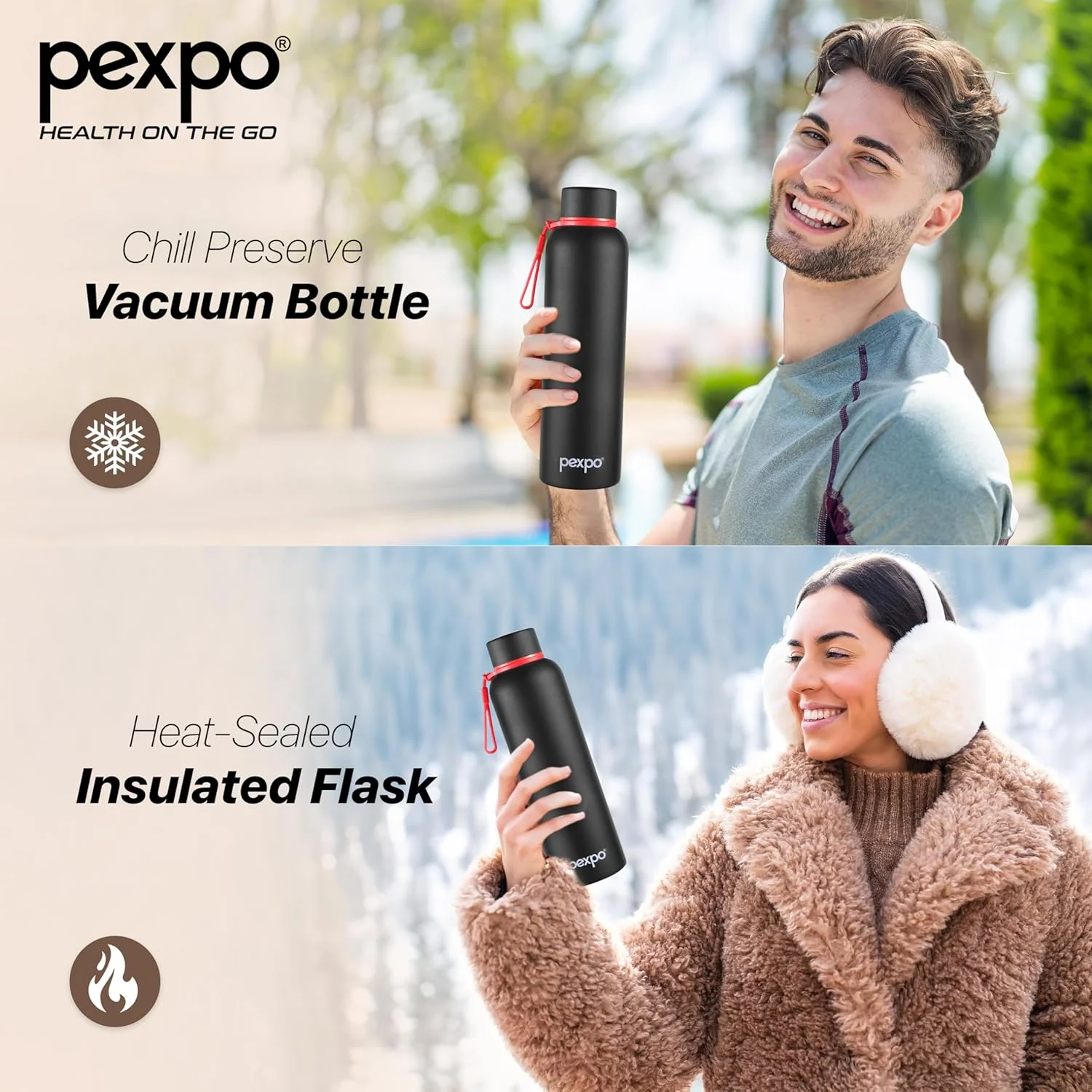 AM3793 Pexpo Bravo Stainless Steel Water Bottle 1000 - Image 3