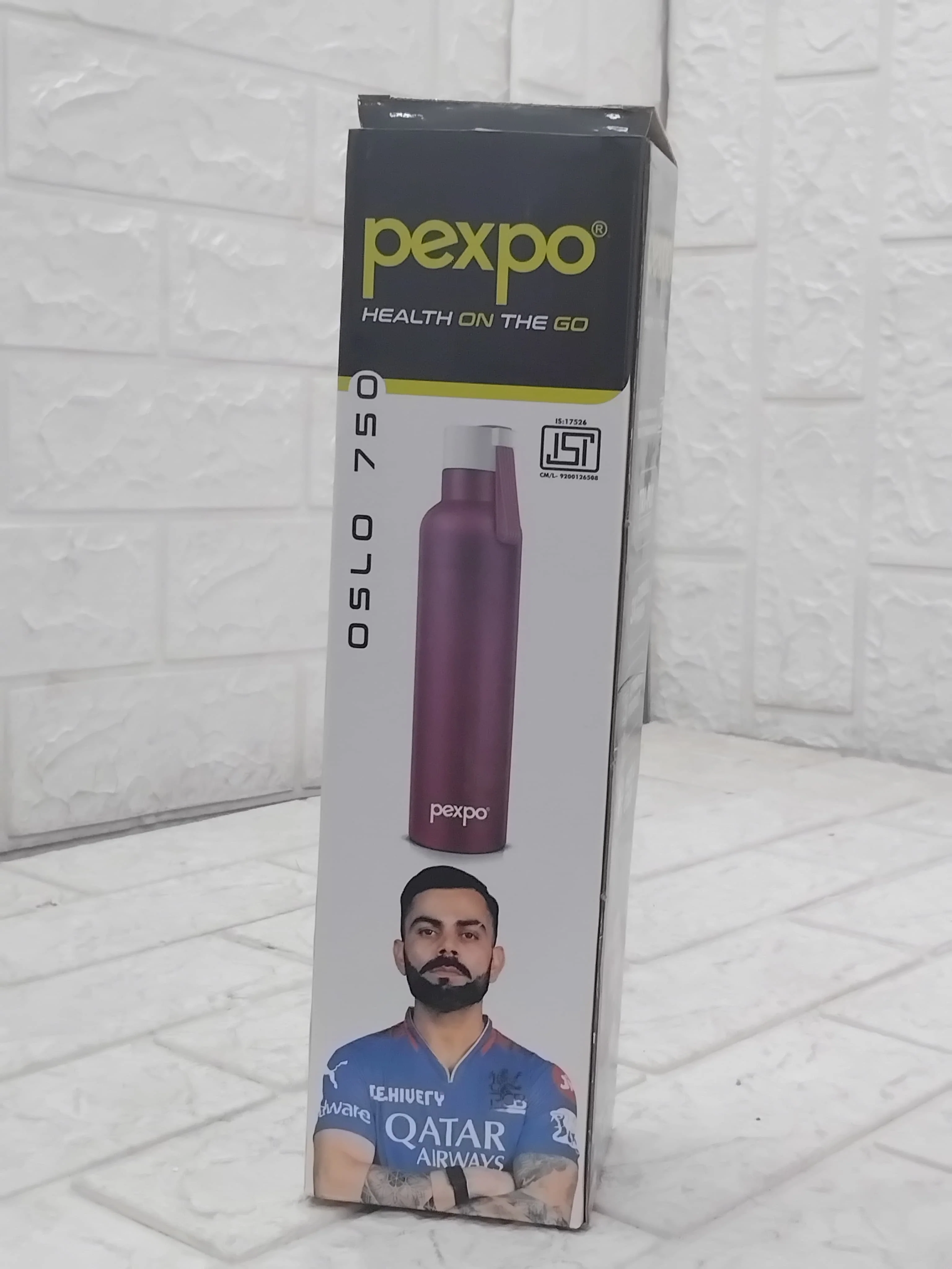 AM3795 Pexpo Oslo Art Stainless Steel Water Bottle 750 - Image 7