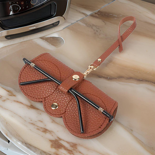 AM3841 Leather Sunglass Bag Case - Image 4