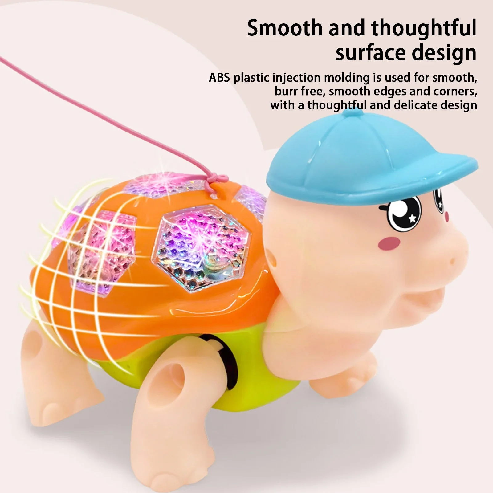 AM3849 Electric Reptile Light & Music Turtle Toy - Image 2