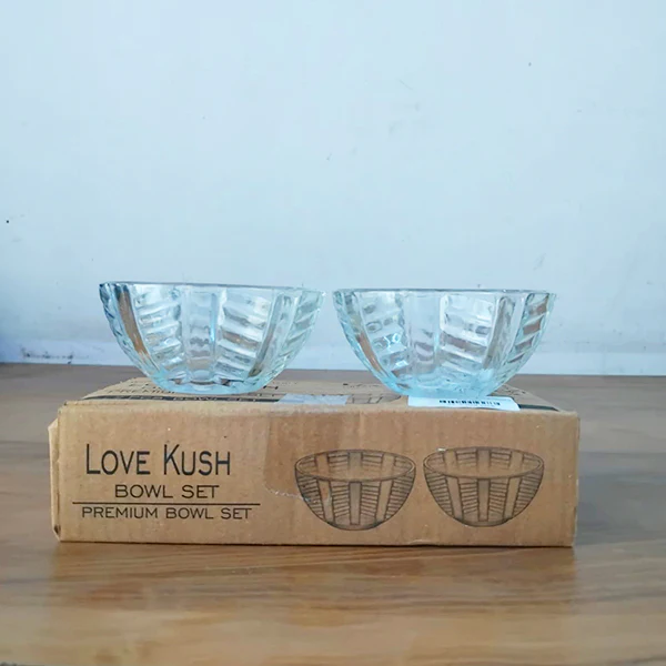 AM3860 Love Kush Premium Glass Bowl Set (2Pcs) - Image 3
