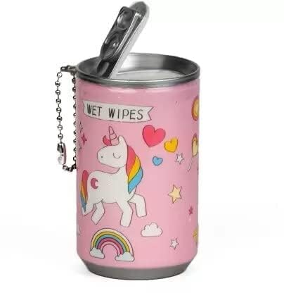 AM3863 Unicorn Mini Baby Wet Wipes Tin Pack ,Tissue Can for Cleaning Face Body - Image 4