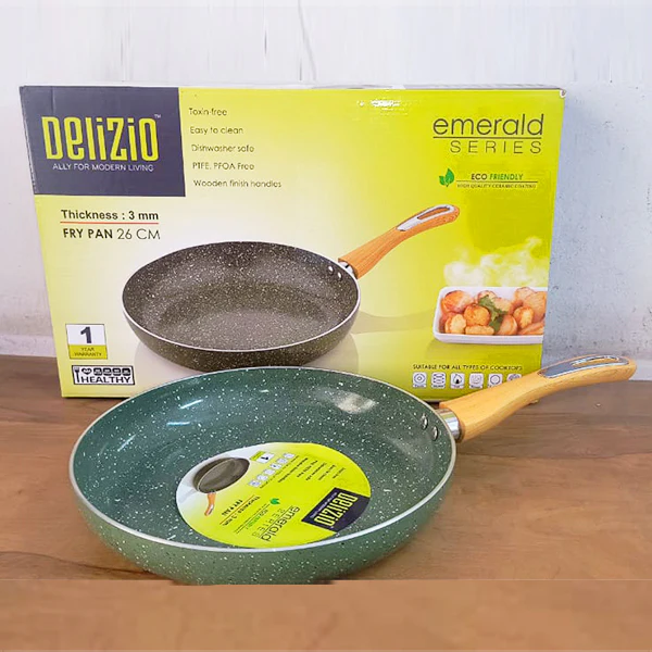 AM3907 Delizio Green Granite Coating Fry Pan 26Cm - Image 2