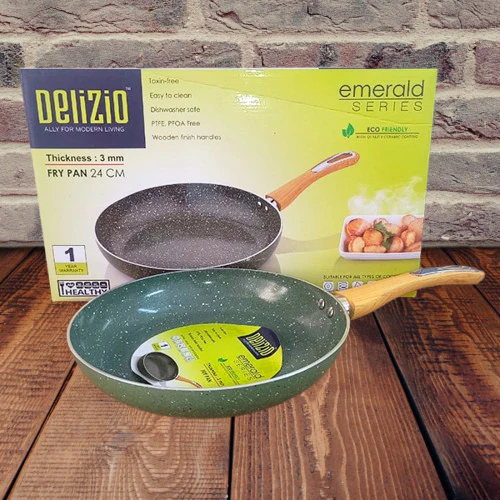 AM3908 Delizio Green Granite Coating Fry Pan 24Cm
