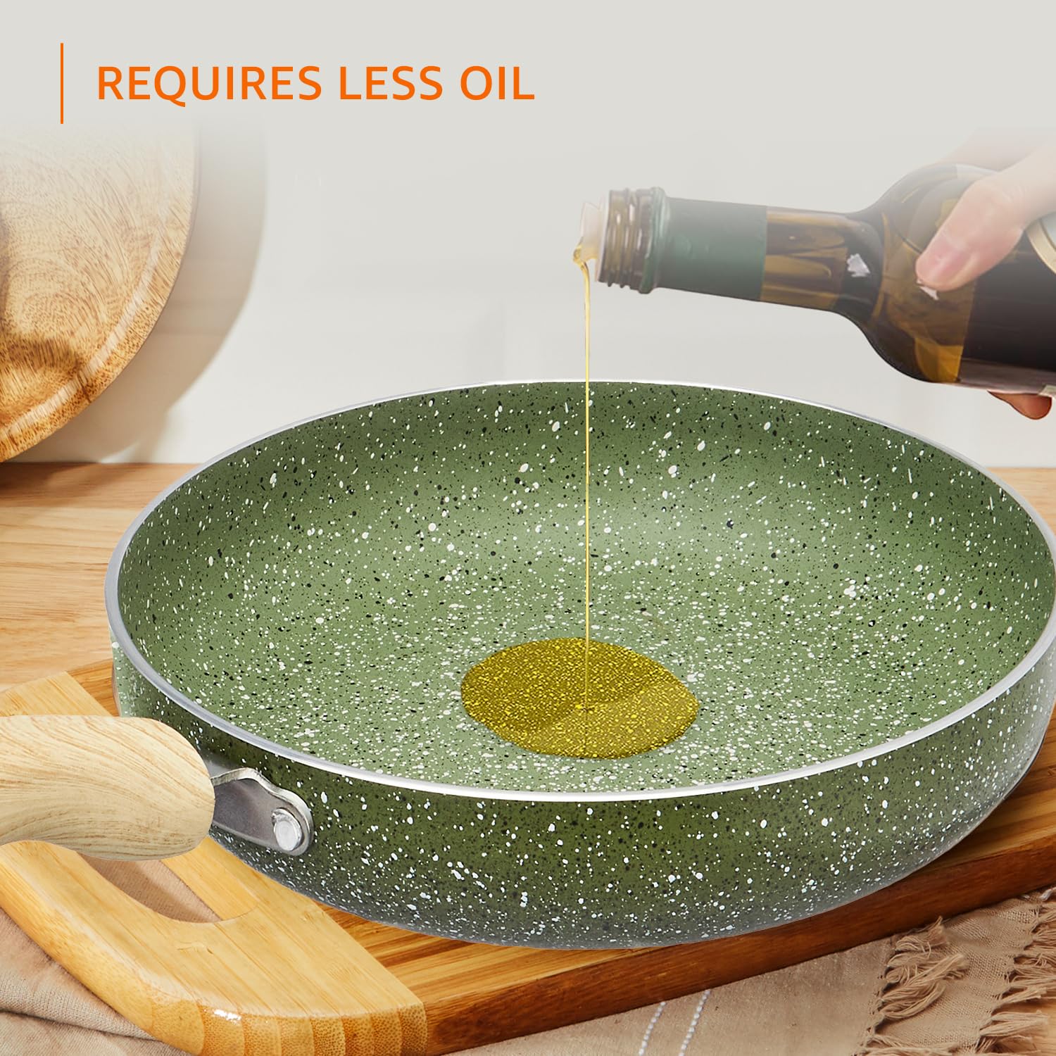 AM3909 Delizio Green Granite Coating Fry Pan 22Cm - Image 7
