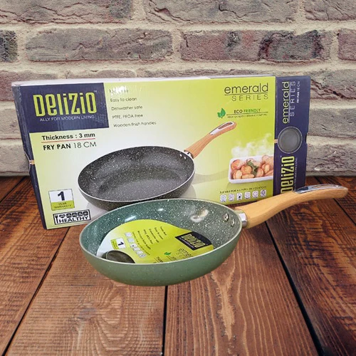 AM3910 Delizio Green Granite Coating Fry Pan 18Cm