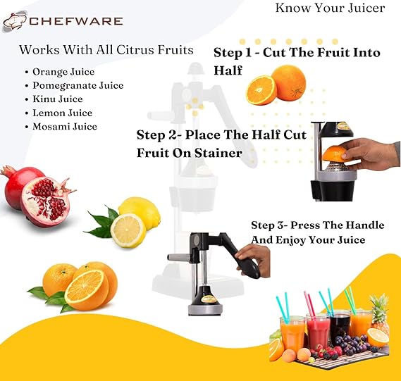 AM3924 PNB Kitchenmate Instant Hand Press Fruits and Vegetable Juicer - Image 2