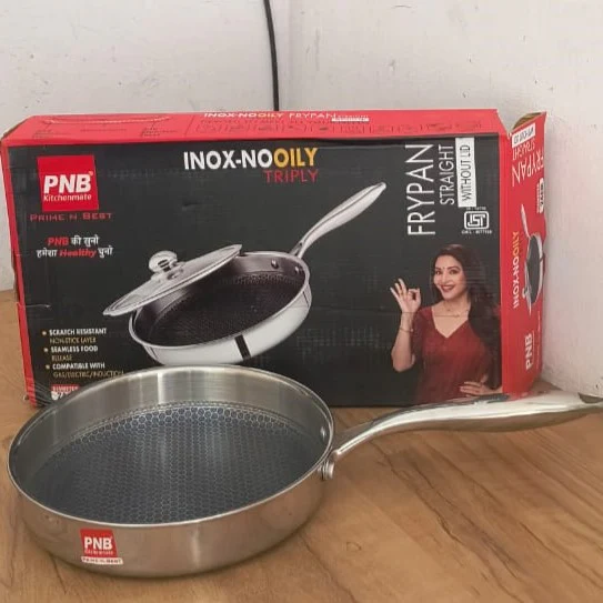 AM3932 PNB Kitchenmate Triply Straight Frypan 24CM - Image 6