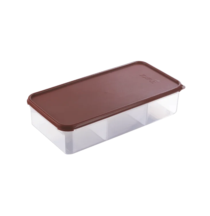 AM3950 Joyful Fridge Container With Partition Jumbo (Multicolor) - Image 2