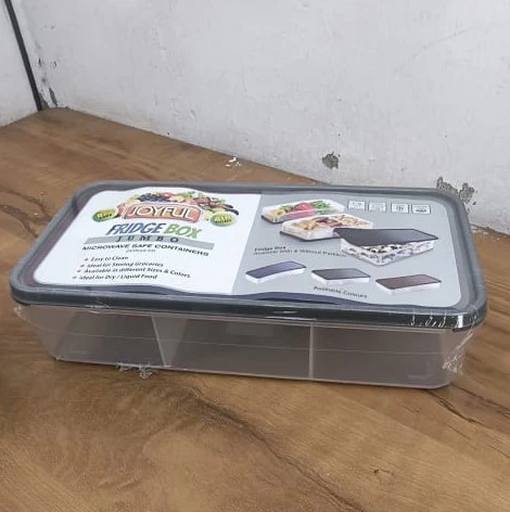 AM3950 Joyful Fridge Container With Partition Jumbo (Multicolor) - Image 4