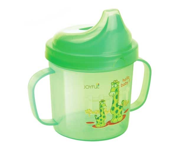 AM3958 Joyful Hello Baby Plastic Sipper Cup with Double Handle (1Pc Will be Sent Colour May Vary, 300 ml) - Image 4