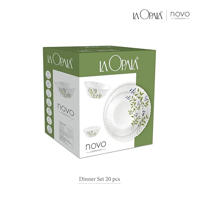 AM3962 La Opala, Novo Collection, Opal Glass Dinner Set 20 pcs - Image 6