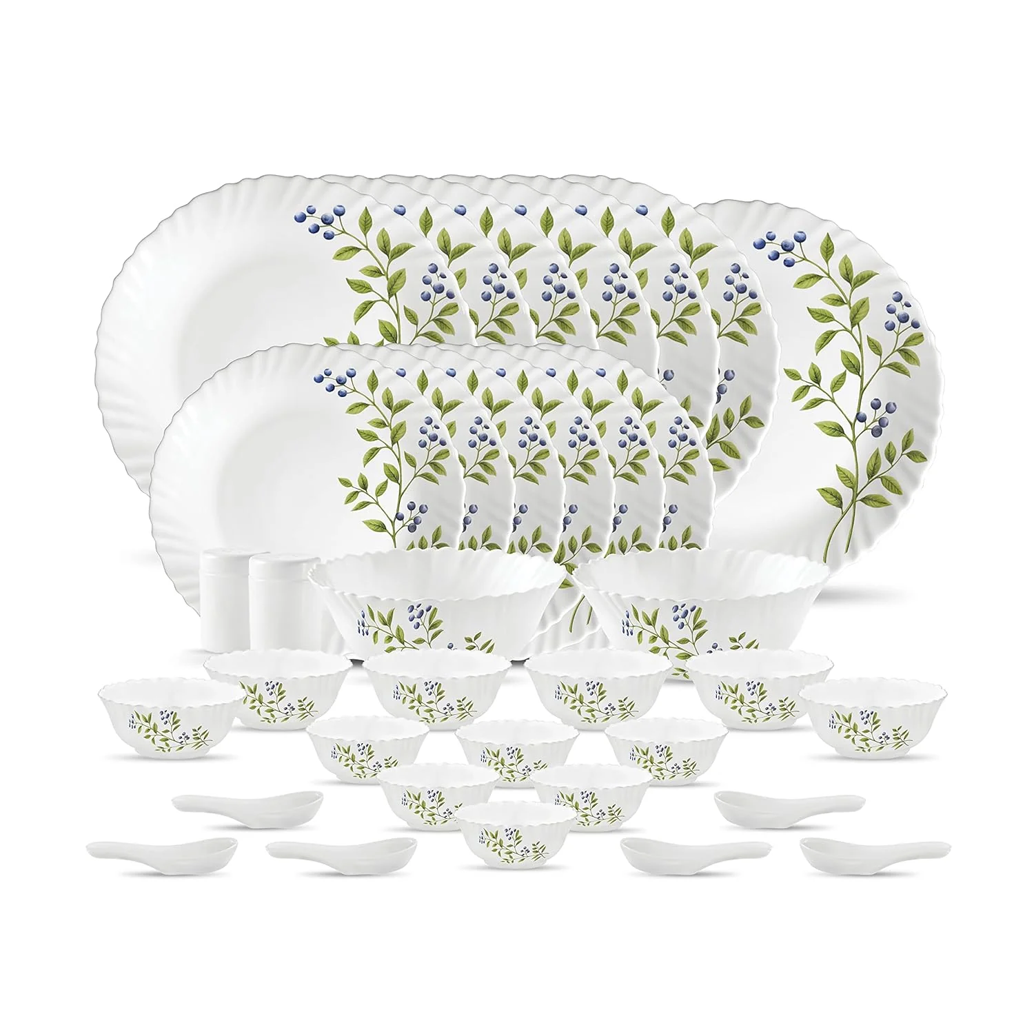 AM3964 La Opala, Novo Collection, Opal Glass Dinner Set 35 pcs - Image 2