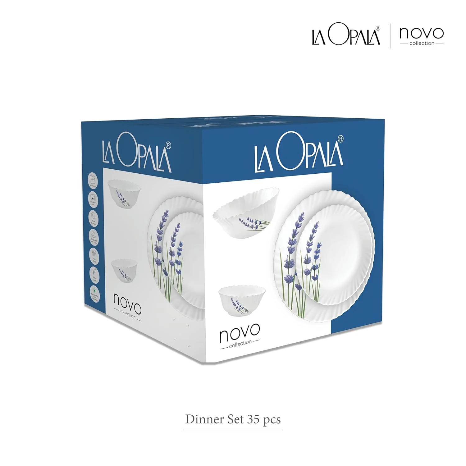 AM3964 La Opala, Novo Collection, Opal Glass Dinner Set 35 pcs - Image 5