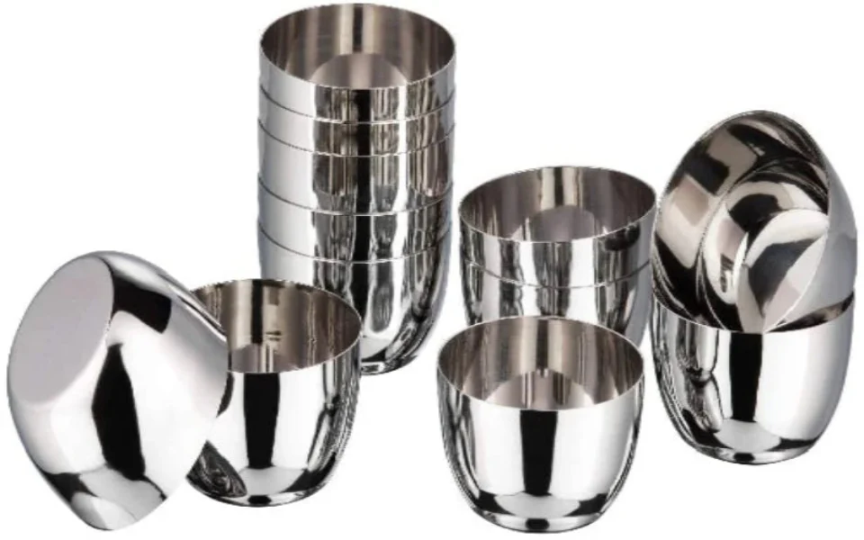 AM3966 Madhuram Exclusive Dinner Set Stainless Steel 42 Pcs Set - Image 7