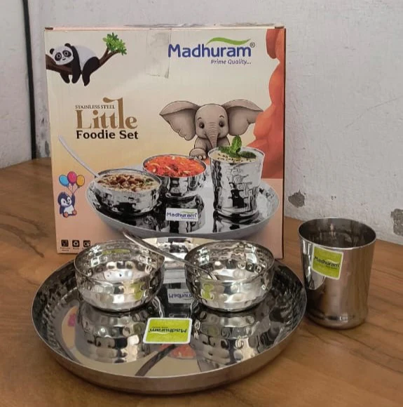 AM3967 Madhuram Little Foodie Set Stainless Steel 5 pcs - Image 6