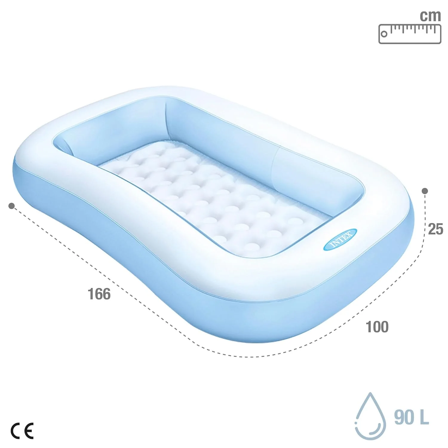 AM3971 Intex Wet Set Collection Rectangular Pool, Multi Color (1.66m x 1.00m x 25cm) - Image 3