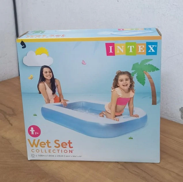 AM3971 Intex Wet Set Collection Rectangular Pool, Multi Color (1.66m x 1.00m x 25cm) - Image 9