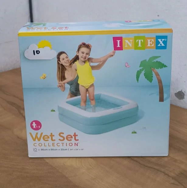 AM3972 Intex Wet Set Collection Rectangular Pool, Multi Color (86cm x 86cm x 25cm) - Image 6