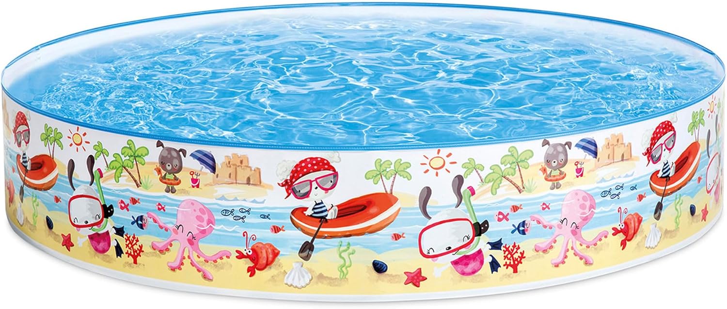AM3973 Intex Wet Set Collection Snorkel Buddies Snapset Pool, Multi Color (1.52m x 25cm) - Image 4