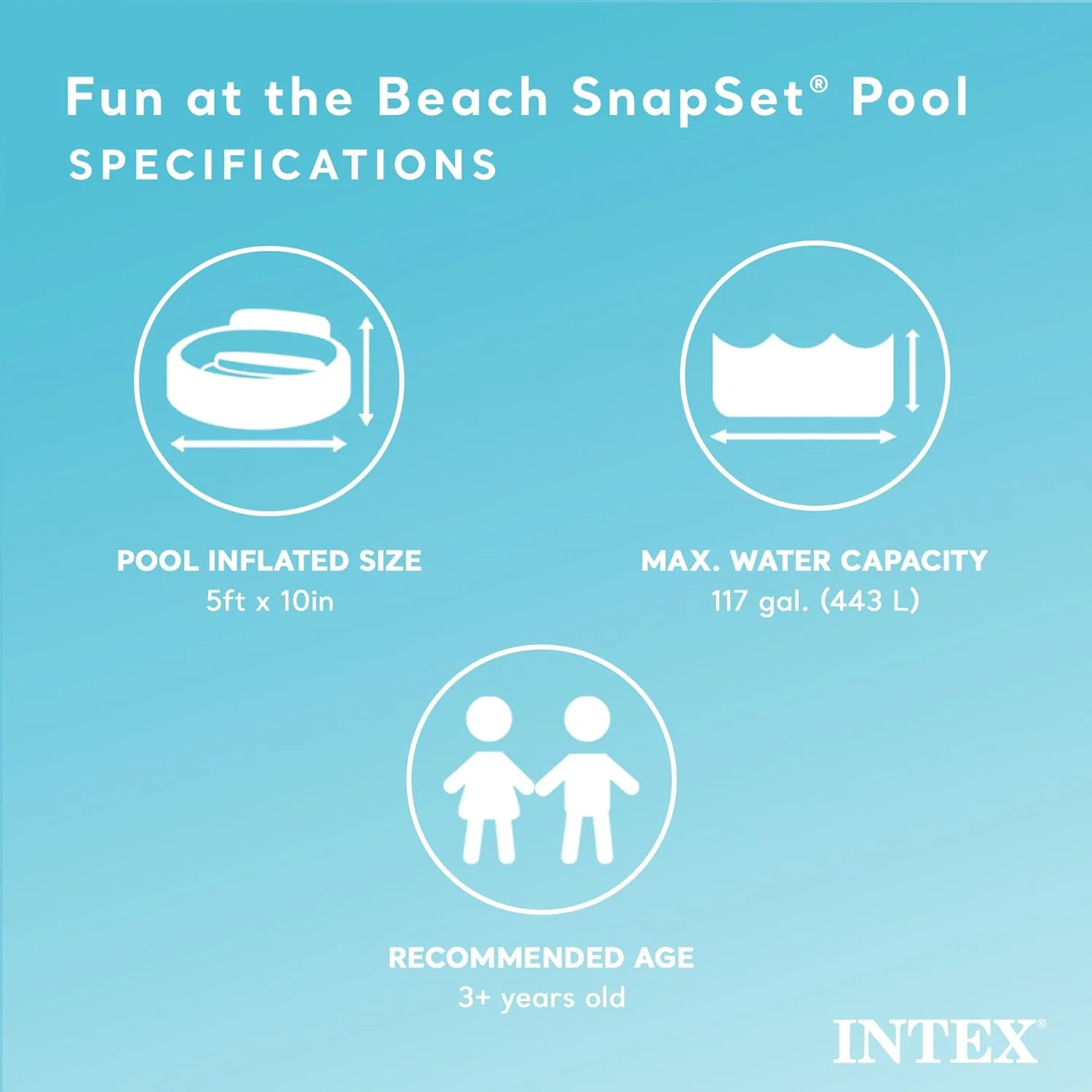 AM3973 Intex Wet Set Collection Snorkel Buddies Snapset Pool, Multi Color (1.52m x 25cm) - Image 6