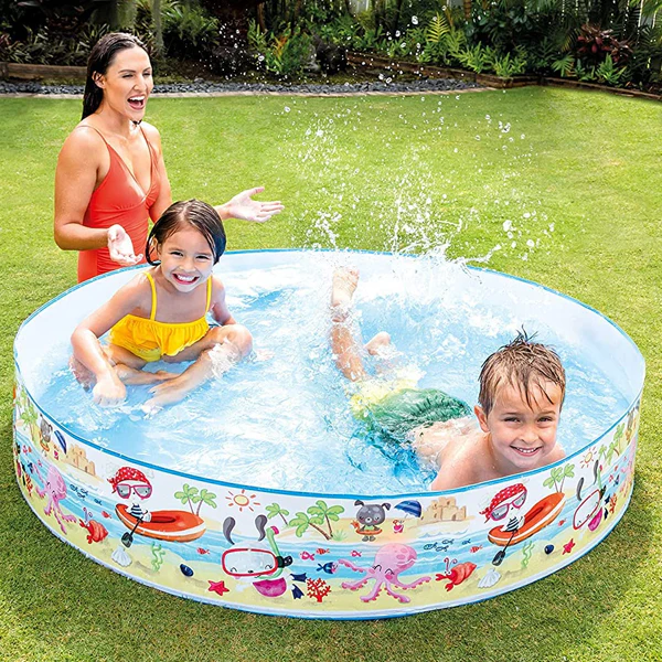 AM3974 Intex Wet Set Collection Snorkel Buddies Snapset Pool, Multi Color (1.22m x 25cm) - Image 2