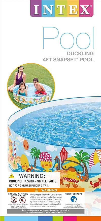 AM3974 Intex Wet Set Collection Snorkel Buddies Snapset Pool, Multi Color (1.22m x 25cm) - Image 7