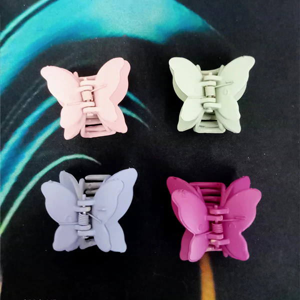 AM5010 Small Butterfly Hair Clature for Thick Hair Matte Finish Hair Claw Clips for Women & Girls (Multicolour) - Image 5