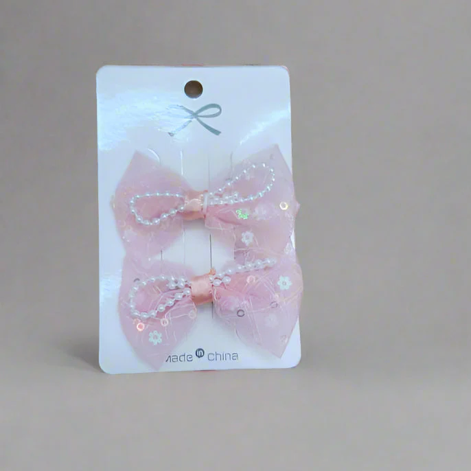 AM5013 Mix & Cute Hair Bows Hair Clips for Toddler Girls 1pc