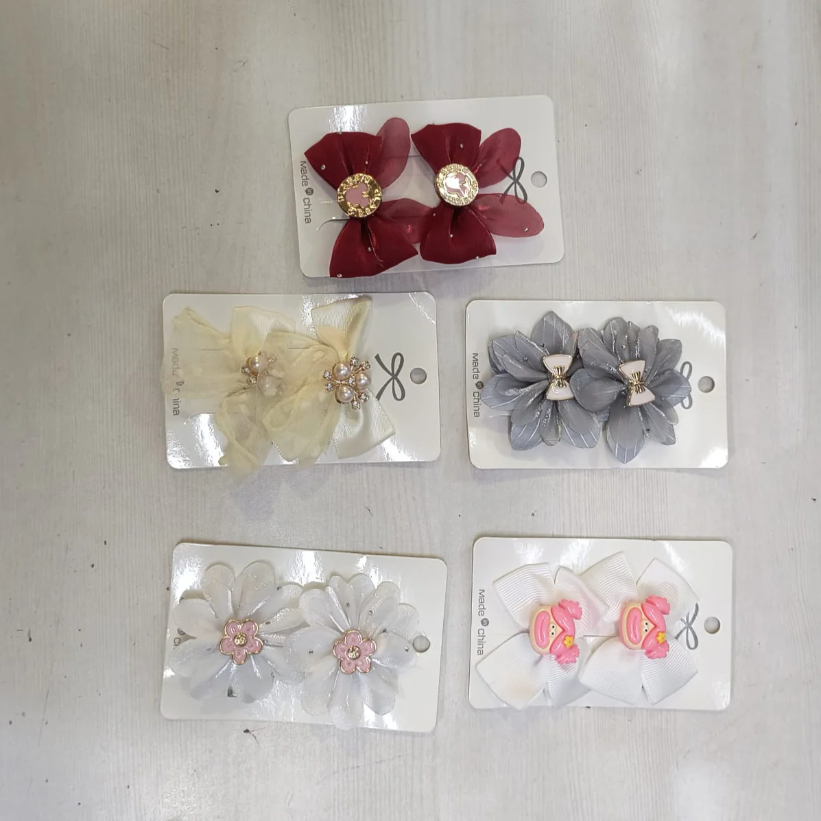 AM5013 Mix & Cute Hair Bows Hair Clips for Toddler Girls 1pc - Image 7
