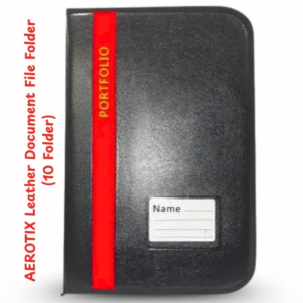 AM5074 AEROTIX Leather Document Bag File Folder (10 Folder)