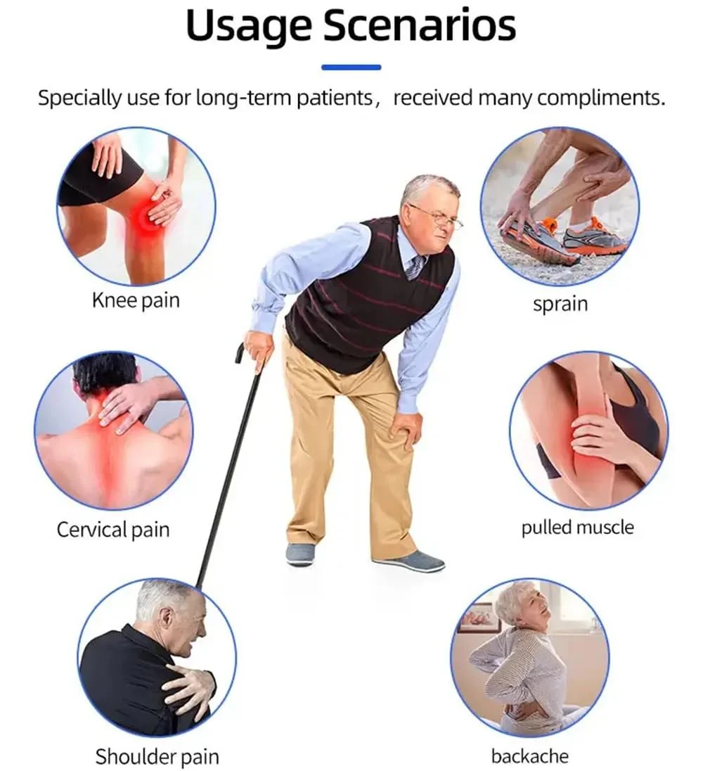 AM5047 Natural Knee Pain Relief Patches - Heating Herbal Patches for Back, Neck, Shoulder, Joints - No Side Effect (Pack of 10) - Image 7