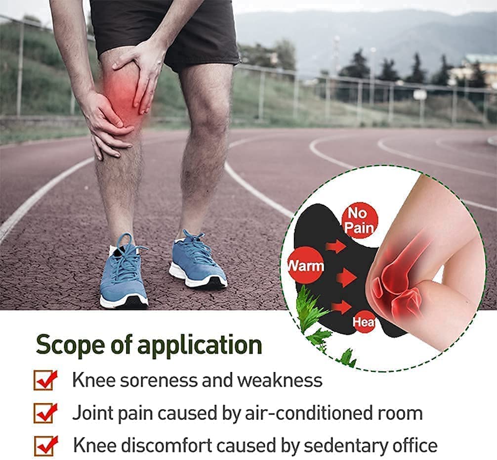 AM5047 Natural Knee Pain Relief Patches - Heating Herbal Patches for Back, Neck, Shoulder, Joints - No Side Effect (Pack of 10) - Image 9