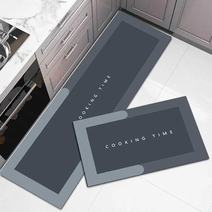 AM5048 Kitchen Mats for Floor (2pcs) , Non-Skid, Soft Absorbent 120x40cm, 40x60cm (Multi Color) - Image 7