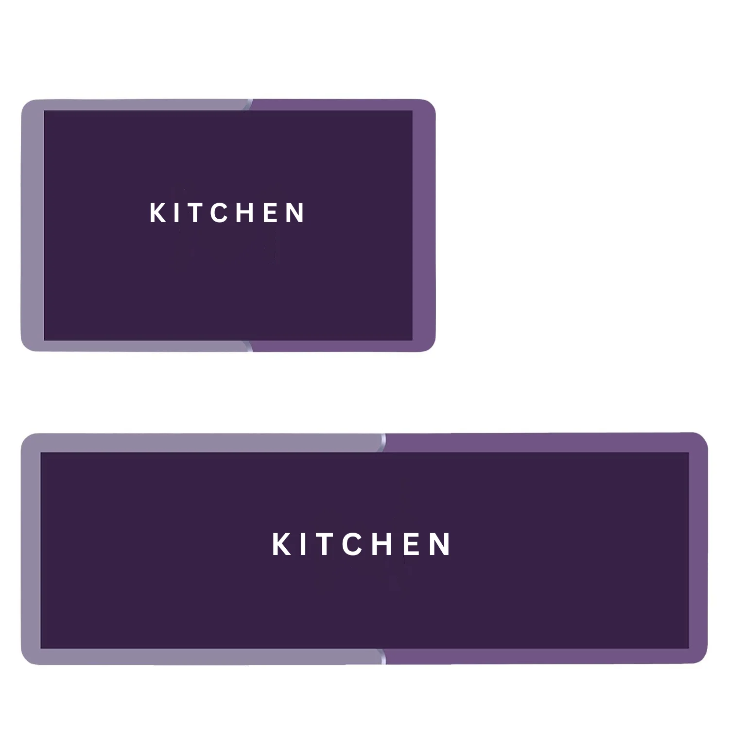 AM5048 Kitchen Mats for Floor (2pcs) , Non-Skid, Soft Absorbent 120x40cm, 40x60cm (Multi Color) - Image 9