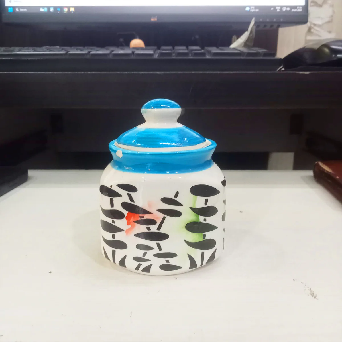AM5086 Ceramic Pickle Jar With Lid - Image 2