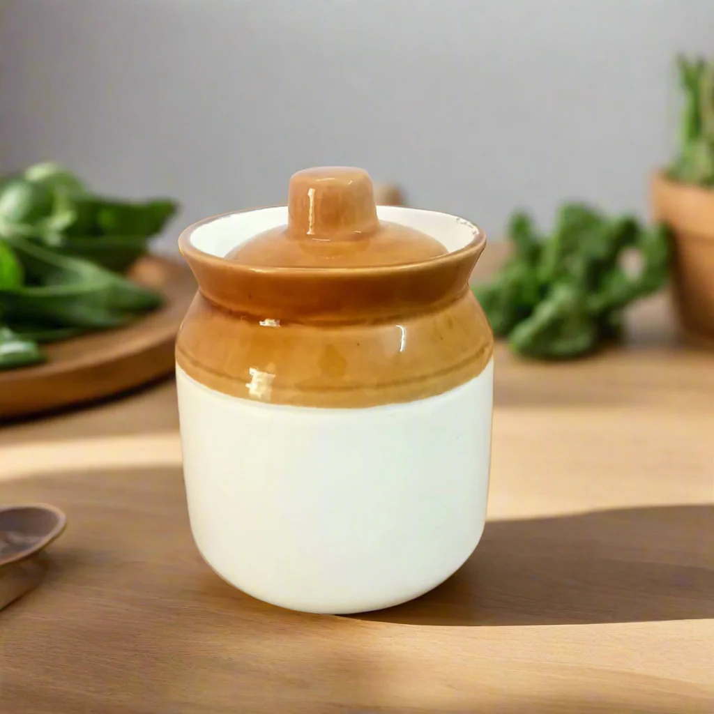 AM5088 White And Brown Pickle Jar (Pack Of 400ml) - Image 2